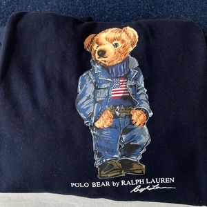 Ralph Lauren Bear Hoodie Size XXL.Blue in Color with the RL Bear in Jeans…